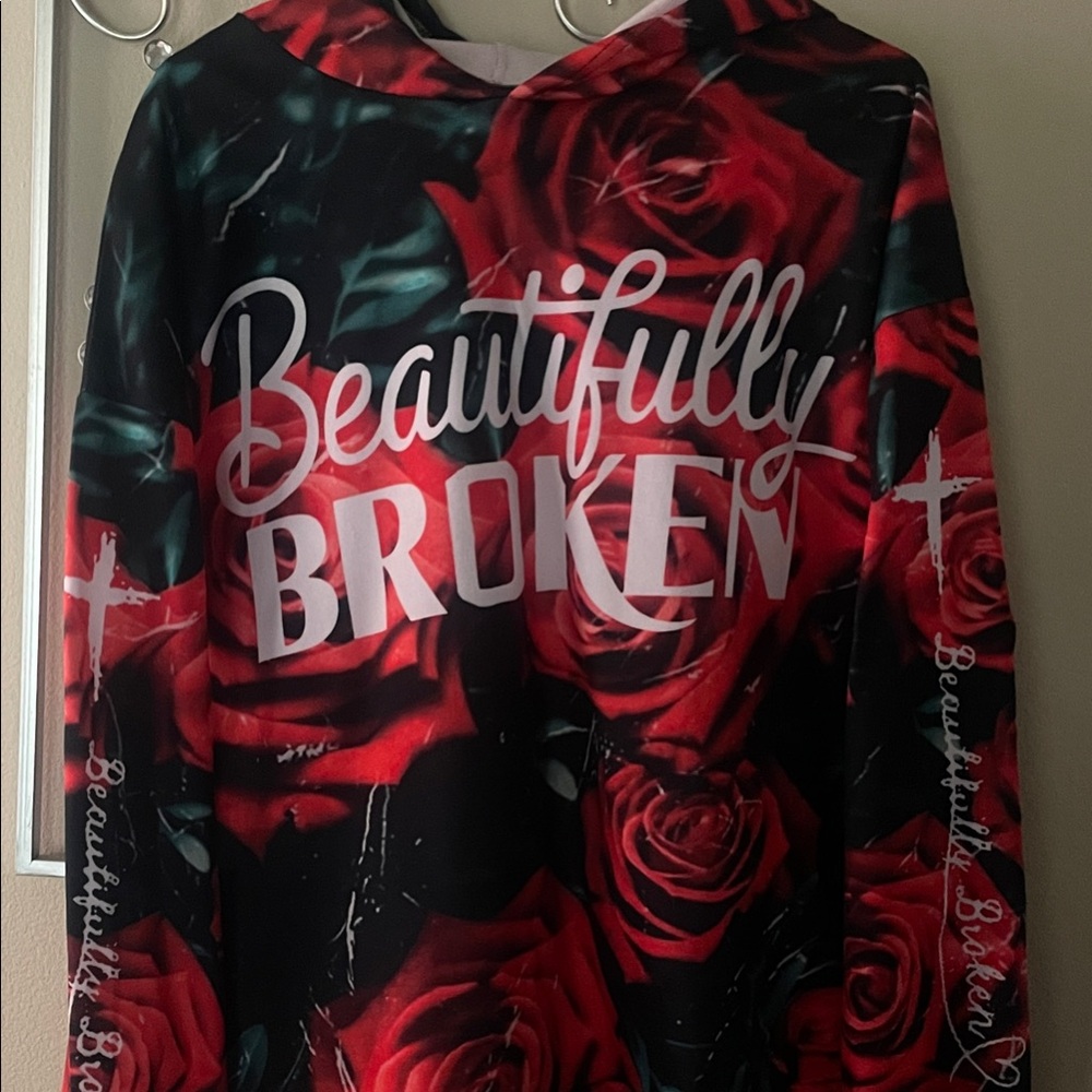 Women's V-Neck Sweater - Red and Black